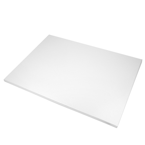 O'Creme Full Size Rectangular White Foil Cake Board, 1/2" Thick, Pack of 5 image 2