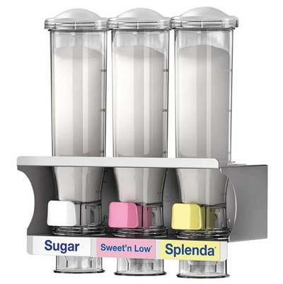 Server 80103 Three 24 Oz Dispensers in Rack; for Granular Sweeteners image 3