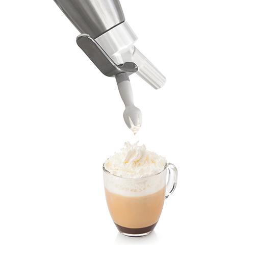 Winco Aluminum Whipped Cream Dispenser, 1 Pint image 1