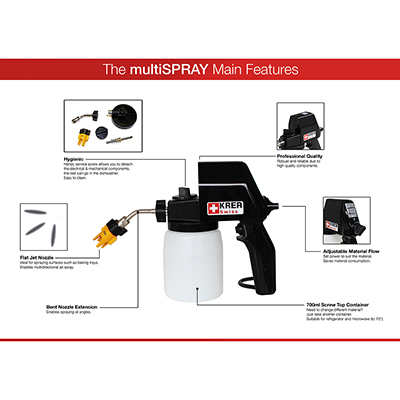 KREA Swiss multiSPRAY+ Electric Food Spray Gun 110V image 2