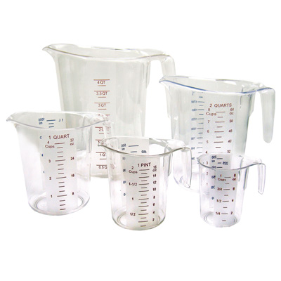 Winware by Winco PMCP-25 Polycarbonate Measuring Cup - 1 Cup image 1