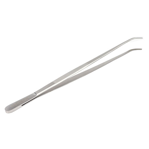 O'Creme Stainless Steel Curved Tip Tweezers, 12"  image 2