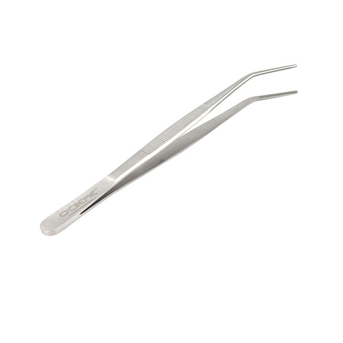 O'Creme Stainless Steel Curved Tip Tweezers, 8"  image 2