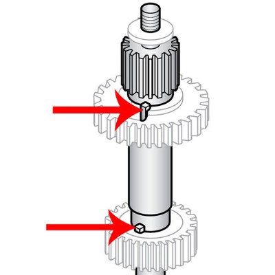 Transmission Shaft Gear Key For Hobart Mixers A200 OEM # 435297 image 1