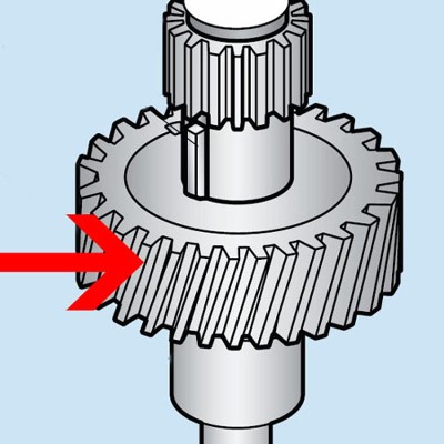 Bronze Worm Wheel Gear and Bushing (60 Hz ) for Hobart Mixer OEM # 124751-3 image 1