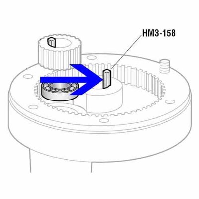 Lower Planetary Key For Hobart Mixer OEM # 12430-158 image 1