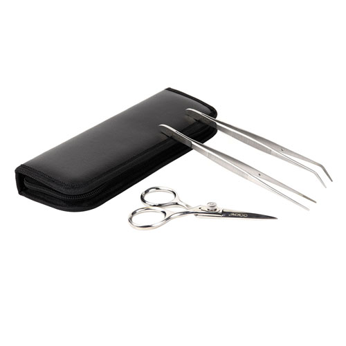 O'Creme Stainless Steel Tweezers & Scissors, Set of 3  image 1