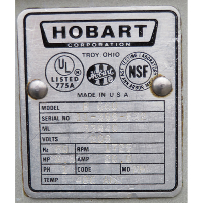 Hobart 60 Quart P660 Pizza Mixer, Used Excellent Condition image 3