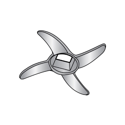 Chopper/Grinder Knife, Stainless Steel image 1