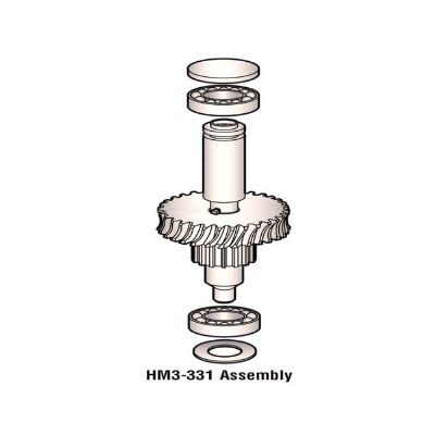 Worm Gear Shaft and Bearing Assembly For Hobart Mixer D300 Transmission OEM # 00-270533-00001 image 1