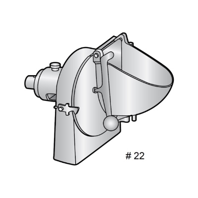 Alfa VS-22 Complete Vegetable Slicer Attachment for #22 Hub OEM # VS9-22 image 1