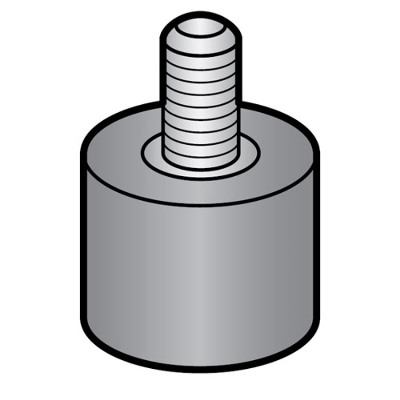 Rubber Support Foot With Threaded Stud For Hobart Slicers OEM # B-18682-1 image 1