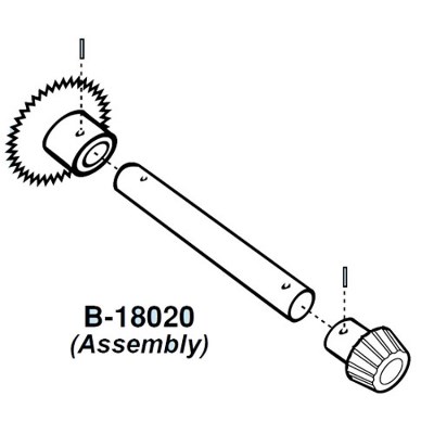 Sprocket Shaft Assembly For Berkel 180 Slicer OEM # 4675-00020 image 1