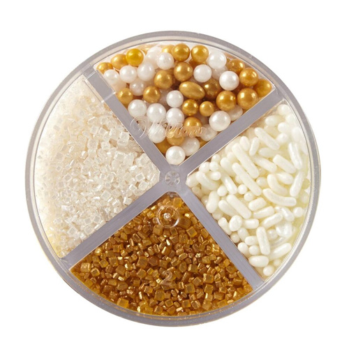 Wilton Pearlized Gold Sprinkle Assortment, 3.8 oz. image 1