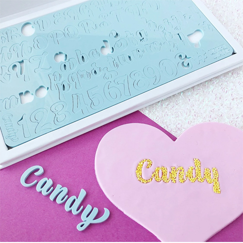 Sweet Stamp Set of Candy Upper & Lower Case Letters, Numbers & Symbols image 1