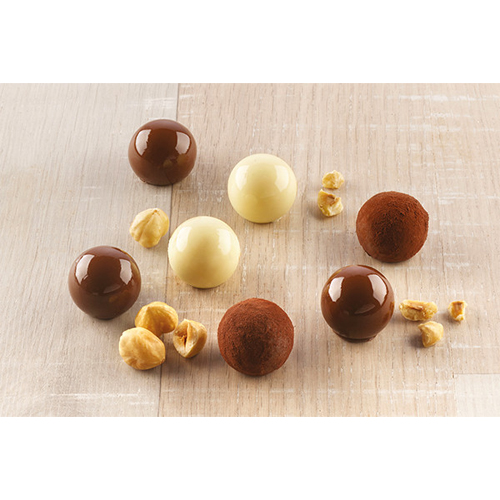 Silikomart Silicone Chocolate Mold, Tartufino, 15 Cavities image 1
