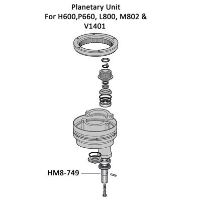 Agitator Shaft Assembly for Hobart Mixers OEM # 65749 image 2