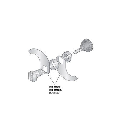 Closed End S/S Knives For Hobart Food Cutters Buffalo (14" Bowl),Set of 2 Knives OEM # 71309/71310 - Pack of 2 image 2