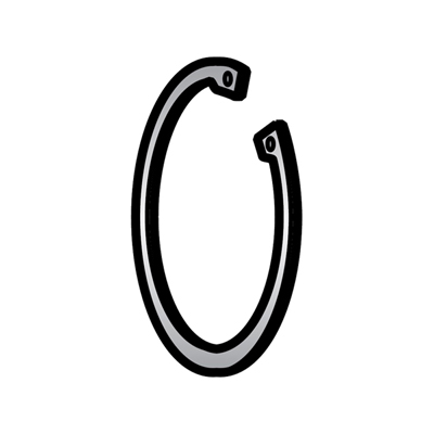 Retaining Ring "C" Style For GLOBE Slicers OEM # 1087 - Pack of 2 image 1