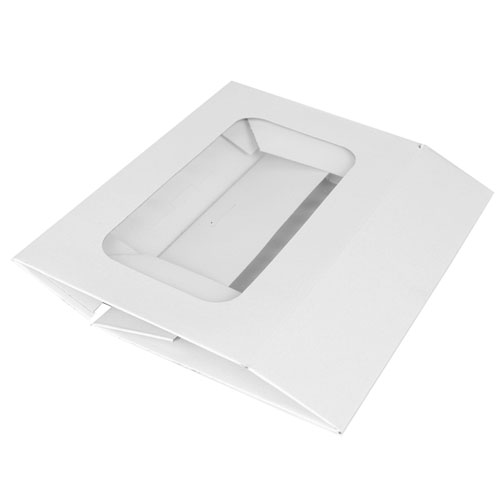O'Creme White Treat Box with Window, 8.5" x 5.5" x 2", Pack of 5  image 3