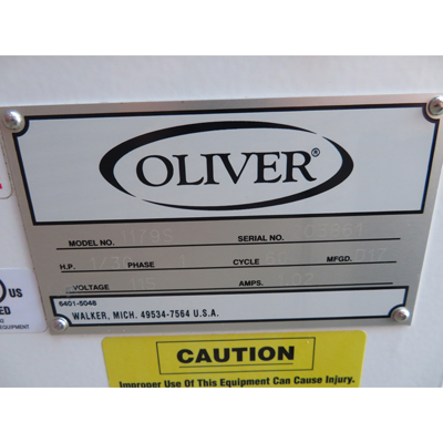 Oliver 797 Gravity Feed Bread Slicer  W/ 1197 Swing-Away Bagger , 1/2" Slices, Used Excellent Condition image 5