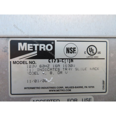 Metro Combination CM2000 Uninsulated Proofing/Holding Cabinet, Used Great Condition image 7