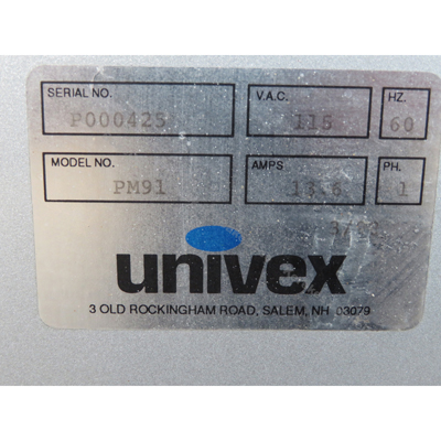 Univex PM91 Power Drive Unit (Meat Grinder), Used Great Condition image 3