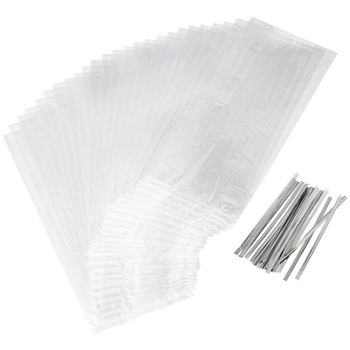 Wilton Clear Tall Treat Bags - Pack of 50 image 1