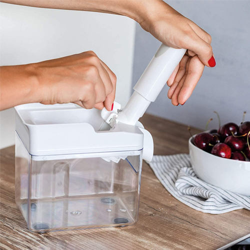 Leifheit Cherry Pitter with Container Fruit and Vegetable Tools
