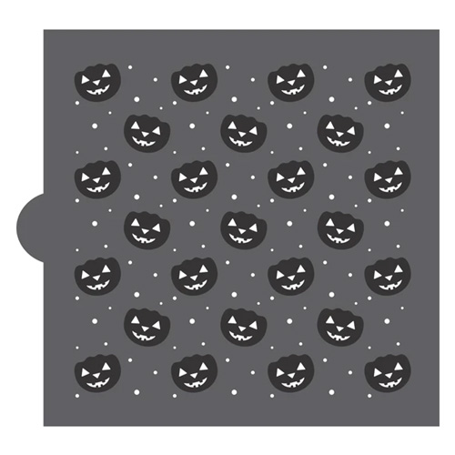 Confection Couture Jack-O-Lantern Overlay Cookie Stencil image 1