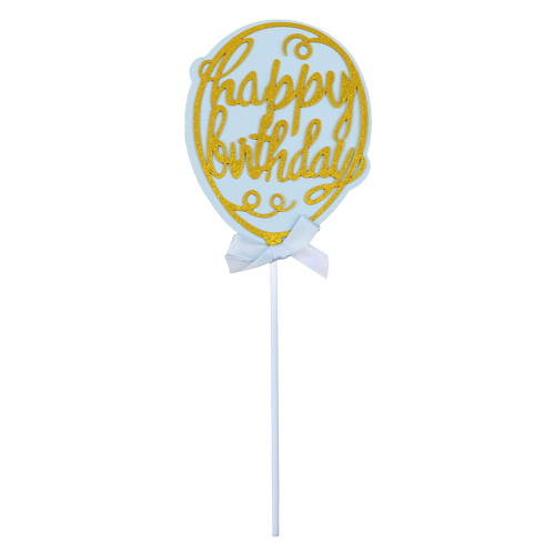 O'Creme 'Happy Birthday' Balloon Cake Toppers, Pack of 3 image 1