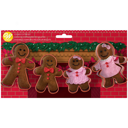 Wilton Gingerbread Cookie Cutters, Set of 4 image 1