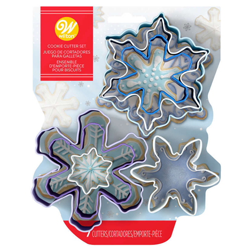 Wilton Snowflake Cookie Cutters, Set of 7 image 1