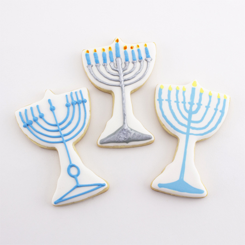 Ann Clark Menorah Cookie Cutter, 3-3/4" x 2-1/4" image 1