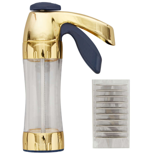 Wilton Blue and Gold Cookie Press Set image 1
