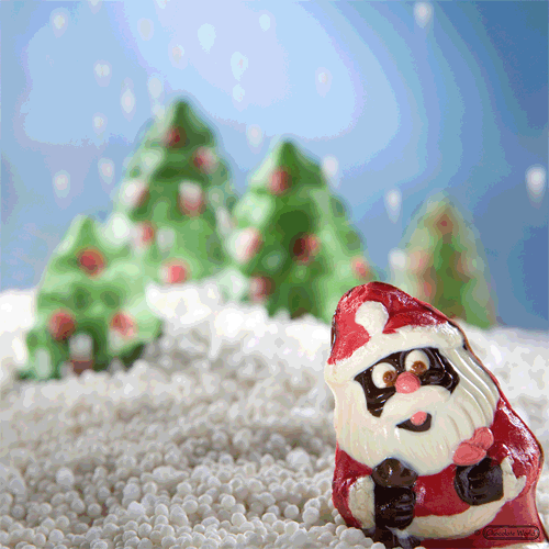 Chocolate World Clear Polycarbonate Chocolate Mold, Santa   image 1