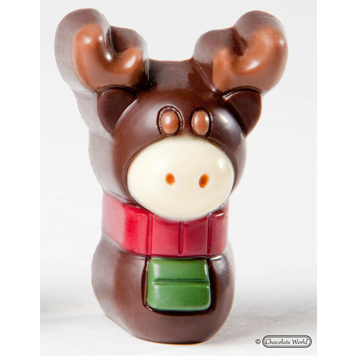 Chocolate World Clear Polycarbonate Chocolate Mold, Moose image 1