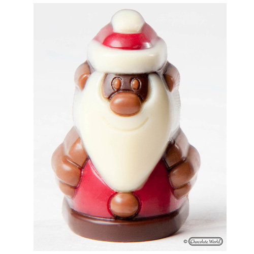 Chocolate World Clear Polycarbonate Chocolate Mold, Santa Claus image 1