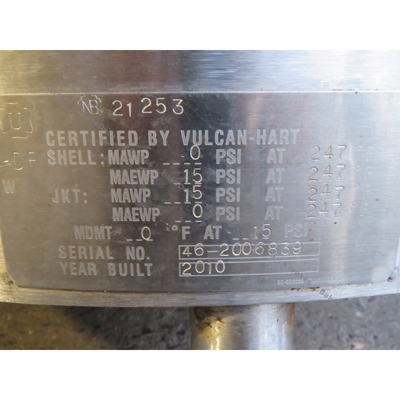 Vulcan 80 Gallon Kettle GL80E, Used Great Condition image 8