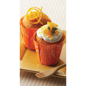 Welcome Home Brands Orange Pleated Baking Cup image 1