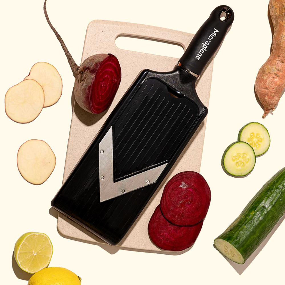 Microplane Adjustable V-slicer with Julienne Blade image 1