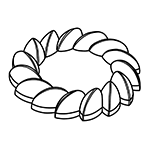 Demarle Flexipan, St. Honore Crown, 6 cavities image 1