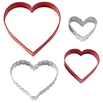 Wilton Heart Metal Cookie Cutter Set - 4 Cutters image 2