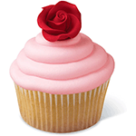 Wilton Red Roses Icing Decorations - Pack of 8 image 1