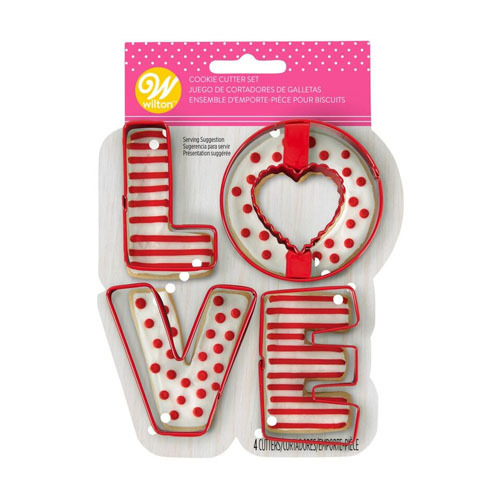 Wilton LOVE Cookie Cutter Set image 1