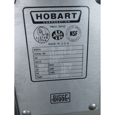Hobart 30 Quart D300T Mixer, Used Great Condition image 3