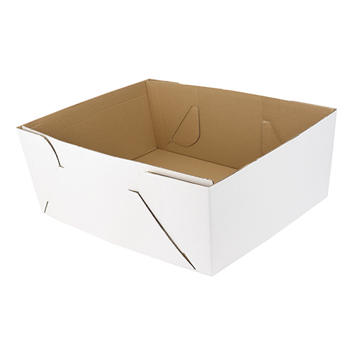 O'Creme White Half Size Cake Box, 8" deep, with Window - Pack of 5 image 2
