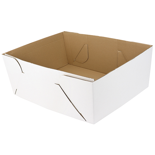 O'Creme White Full Size, 8" Deep, Cake Box with Window - Pack of 5 image 2