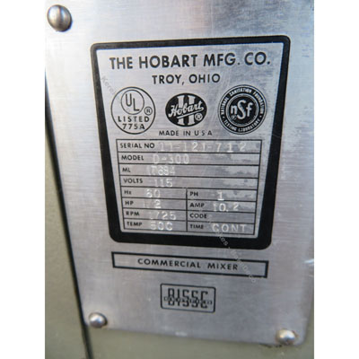 Hobart 30 Quart D300 Mixer, Used Excellent Condition image 3