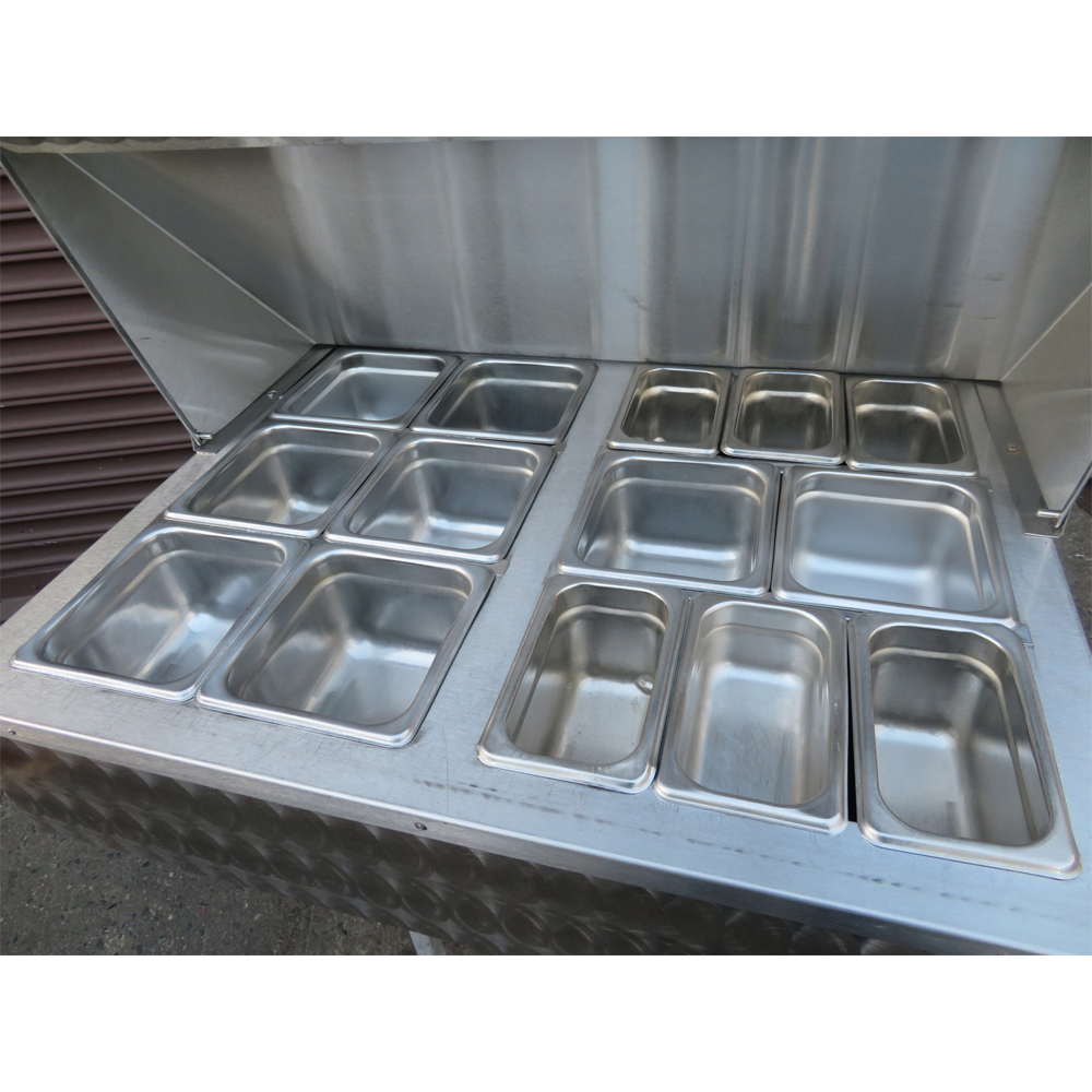 Custom Table-Top Refrigerator Salad Bar, Used Great Condition image 1
